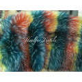 Artificial Fur /Multicolor Racoon Fake Fur for Garment